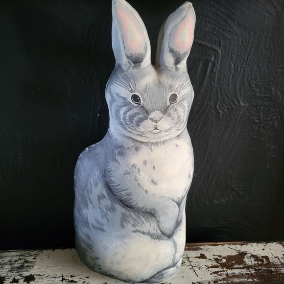Vintage Stuffed Rabbit / Stuffed Bunny, Easter Bunny, Vintage Easter Decor *Read - Picture 2 of 7